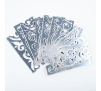 10Pcs 3D Acrylic Mirror Wall Stickers Kick Line Design Decorative Decals for Home Room Office Ceiling Glass Art Decor Waterproof and Lightweight Panels(Silver S)
