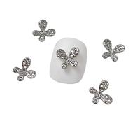 10pcs 3D Alloy Butterfly Nail Metallic Butterfly Diamonds Butterfly Art Butterflies