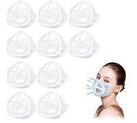 10PCS 3D Face Bracket, Silicone Face Inner Support Frame for Comfortable Face Wearing, Reusable Washable, Create More Breathing Space