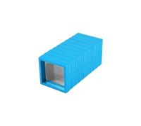 10pcs 3D Floating Frame Display Holder Stand Ornament Organizer Case Travel Portable Suspended Gift Jewelry Storage Box For Earring Necklace Bracelet(Blue,11x11cm)