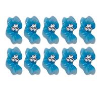 10pcs 3D Flower Nails Charm, Colorful Resin Art 3D Charm for Accessories