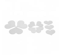 10pcs 3D Mirror Wall Sticker Love Hearts Self Adhesive Tile Decals Removable Wall Sticker DIY Home Decor Art Mirr(Silver 10Pcs)