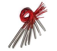 10pcs 3D Printers Cartridge Heater for 8mm*38/40/42/45/48mm Electric Resistors AC110/220/380V 60W/70W/80W 201SUS Tube(110V,90W 8x45mm)