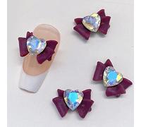 10pcs 3D Resin Nail Art Crafts Rhinestone Charms Mixed Shiny Nail Crystal Gemstone Pendant Manicure Nail Jewelry Diamond
