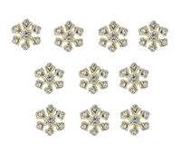 10pcs 3D Snowflake Nail Art Charms Nail Decorations, X1214 | Achieve Gorgeous Looks, Delicate Snowflake Nail Decorations, Charming Nail Accessories, Beautiful Designs