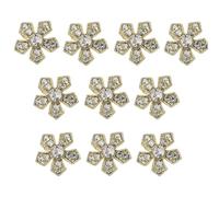 10pcs 3D Snowflake Nail Art Charms Nail Decorations, X1218 | Achieve Gorgeous Looks, Delicate Snowflake Nail Decorations, Charming Nail Accessories, Beautiful Designs