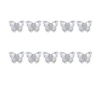 10Pcs 3D Zircon Art Rhinestones Mixed Crystal Pendant Manicure Jewelry Diamonds