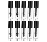 10PCS 3ml/0.1oz Empty Mascara Tube Wand Eyelash Cream Container with Black Cap Refillable Cosmetics Bottles