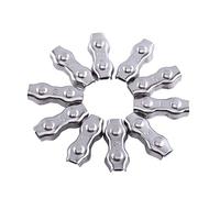 10Pcs 3mm Wire Rope Clamp M3 Stainless Steel Duplex Wire Cable Rope Grips Clamps Caliper for Wire Cables