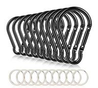10PCS 4"/10cm Large Carabiner Clip,Strong Unlocking Caribeaner Keychain Pack for Backpack Hook, Light Duty Paracord Umbrella e Parachute para Cord AccessoriesRop