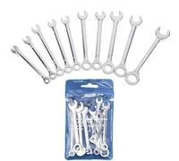 10PCS 4-11mm Mini Wrench Sets, Metric Combination Wrenches Open End & Box End Wrench with Portable Pouch, Dual-use Mini Ignition Spanner Repair Tool for Automotive Bike Industry Machine Home Appliance