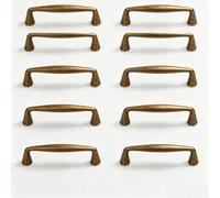 10Pcs 4.33" Hole Center Antique Brass Cabinet Pulls Vintage Retro Handle Vintage Retro Cabinet Handle Kitchen Hardware For Door