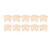 10PCS 4/4 Violin Bridge, High Qualit Replacement Heart Shape Maple Wood String Bridge for Baroque Style Violins Compatible with Violin Accessories (Wood Color 4/4)