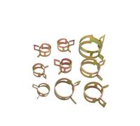 10pcs 4/5/6/7/8/9/10/11/12/13/14/15/16-37MM Spring Hose Clamp Band Fuel Pipe Reusable Optional(M6 10pcs)