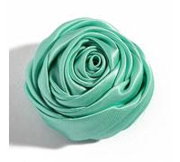 10PCS 4.5CM Satin Chiffon Flowers Boutique DIY Flower Headwear Artificial Accessory Hair Fabric Flowers Wedding Clothes Bride-Mint