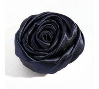 10PCS 4.5CM Satin Chiffon Flowers Boutique DIY Flower Headwear Artificial Accessory Hair Fabric Flowers Wedding Clothes Bride-Navy