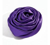 10PCS 4.5CM Satin Chiffon Flowers Boutique DIY Flower Headwear Artificial Accessory Hair Fabric Flowers Wedding Clothes Bride-Purple