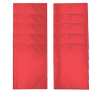 10pcs 4 File Folder Portfolio Document Mail with Elastic Band Corners