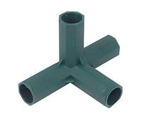 10Pcs 4 Way 16mm Elbow PVC Pipe Fitting Build Heavy Duty Greenhouse Frame Furniture Connectors Tent Connection