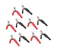10pcs 40A Heavy Duty Battery Clip, Insulated Electrical Test Clamps, Safety Battery Charger Clamp with 20mm Jaw for Car Truck Boat Solar Charging and Electronics Testing