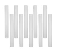 10pcs 40cm White Floral Foam Rods, Cylindrical Crafting Material | Lightweight Cuttable Polystyrene Foam, Paintable Surface, Suitable for Bouquets, Wedding Decorations, Florist Workshops