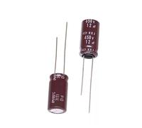 10Pcs 450V12uF 10X20MM Aluminum Electrolytic Capacitors Replaceable 450V10uF