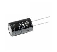 10PCS 450V22UF 16 * 25mm 22UF 450V 16 * 25 Aluminum electrolytic capacitor ZDVHOMCB