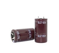 10pcs 450V270UF 25 * 45mm 270UF 450V Electrolytic Capacitor Control circuit