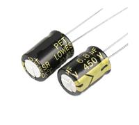 10Pcs 450V6.8UF Aluminum Electrolytic Capacitor High Frequency Low ±10% 2000Hours 105℃ DIY Capacitors Size 10x13mm CZAOINCU