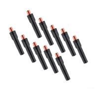 10PCS 45mm Black Coated Copper Welding Tips for 15AK Torch Reduced Slag Accumulation and Accurate Weld Placement (0.8mm)