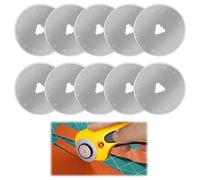 10PCS 45mm Rotary Cutter Blades, Replacement Blades Fits Rotary Cutter, Rotary Cutter for Fabric, Sewing Accessories, Fabric Cutter & Quilting Accessories
