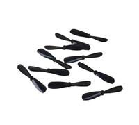 10pcs 46mm 0.8mm Propellers CW CCW For Coreless Motor Compatible 716 615 720 Drone Replacement Parts(Black)