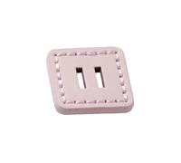10pcs 4cm Solid Color Square 2-Hole Leather Buttons - for Tweed Coats, Trench Coats & Cardigans