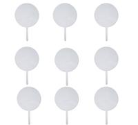 10Pcs 4Inch Clear Round Acrylic Cake Toppers Craft Cupcake Topper DIY Blank Cake Decorations for Wedding Birthday Festival Party Supplies