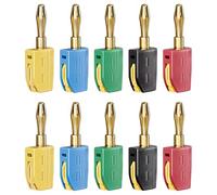 10PCS 4MM Banana Connector General Strong Banana Connector Simple Installs for Electronics & Sound Systems PA Sound Accessories