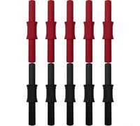 10PCS 4MM Extended Banana Adapter Female to Female Connector Pair for Multimeters and Audio Equipment with Nickel Plated Brass Metal Parts