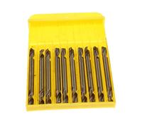 10PCS 4mm HSS Double End Drill Bit Set - High Hardness Steel M35, Portable Compact Design for Metal Drilling & Jewelry Engraving - Handy Tool for Hobbyists