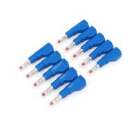 10Pcs 4mm Male Retractable Tube Stackable Plug Wire Solder Connector BIANMTSW(10Pcs Blue)