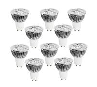10pcs 4W GU10 LED Light Bulb Cup Spotlight Cold White Warm White Natural Light AC85-265V 40W Halogen Equivalent