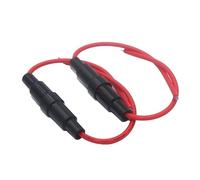 10pcs 5 * 20mm Glass Fuse Holder Screw Type 5X20mm with 22 AWG Wire Cable 250V Tube casing