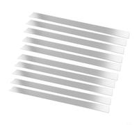 10pcs 5×50cm Long Strip Mirror Wall Sticker Acrylic Mirror Stickers With Protective Film For Home Living Room Bedroom DIY Decoration(sliver)