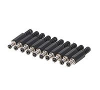 10Pcs 5.5x2.5mm Male for DC In-Line Plug Socket Jack Connector Adapter Plastic C