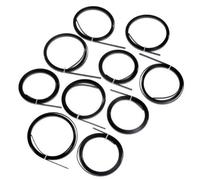 10pcs 5 Feet Guitar ABS Bindings Black 1650mmx6mmx1.5mm