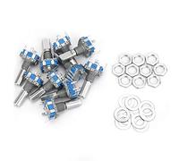 10pcs 5 Pin Rotary Encoder + Washers + Nuts DC 5V EC11 Rotary Encoder Switch Encoder Digital Potentiometer with Switch