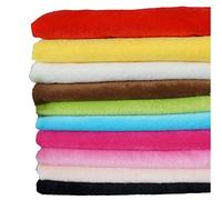 10PCS 50 * 50cm Solid Color Knitted Panne Velvet Fabric Anti Pill Fabric Patchwork Polyester Fleece Cloth for DIY Sewing Handmade Dolls