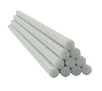 10pcs 500mm Fiberglass Roddings, Glass Fiber Round Bar 2-10mm Dia High Strength Fiberglass Solid Rod(10mm)