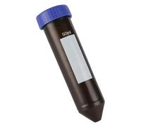 10Pcs 50ml Brown Centrifuge Tube Light-proof Plastic Screw Cone Bottom Laboratory Sample Vial Tube