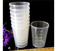 10Pcs 50Ml Medicine Graduated Measuring Cup Clear Transparent Plastic Container Clear Plastic Medicine Transparent Measuring Cup