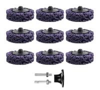 10PCS 50mm Angle Grinder Abrasive Wheel Discs - Polishing Sanding Strip for Metal Workpiece Surface Treatment(Purple)