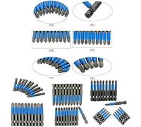 10pcs 50mm Magnetic Screwdriver Bit Set Non Slip with PH1, PH2, PH3, for PZ1, PZ2, PZ3 Options (PH3)